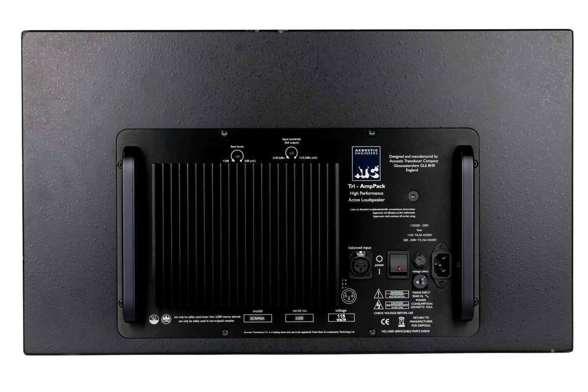 ATC Loudspeakers SCM45A Pro Compact Active 3-Way Monitor - Single #2330 (Used)
