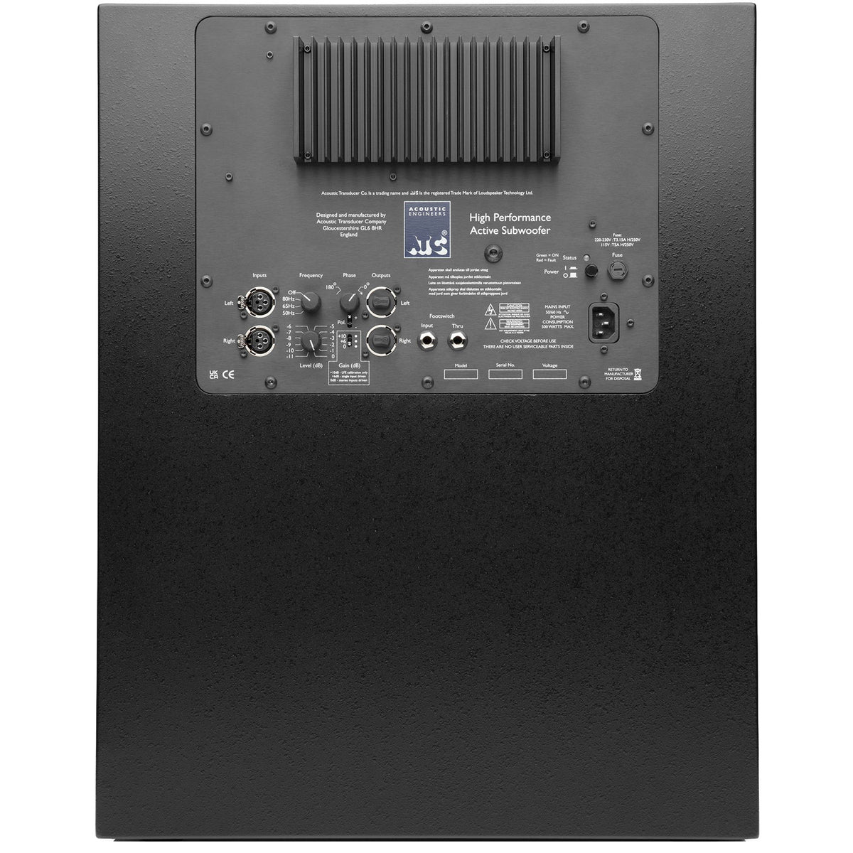 ATC Loudspeakers SCS120 Pro Active 15" Subwoofer - Single