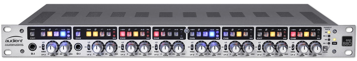 Audient ASP880 8-Channel Microphone Preamp with ADC
