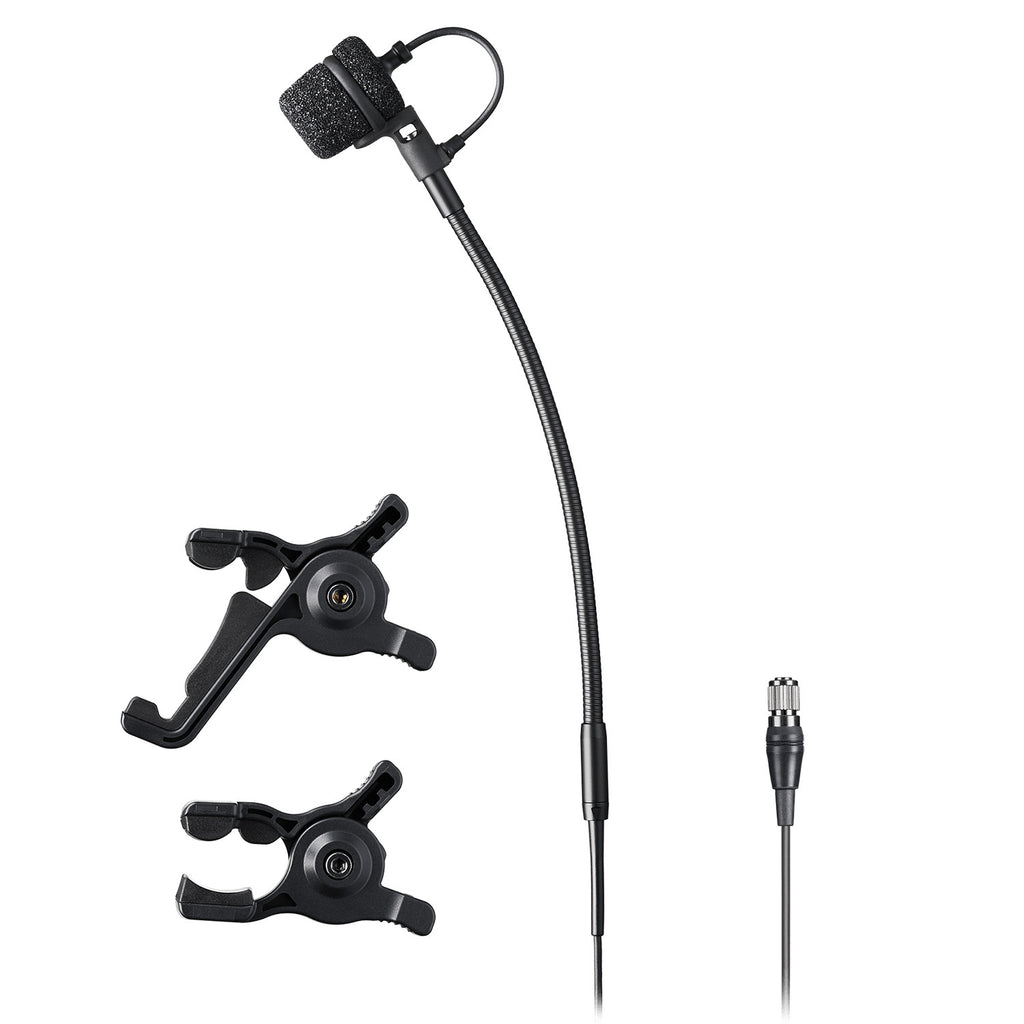 Audio-Technica ATM355VFcH Compact Clip-on Condenser Instrument Microphone with cH Connector