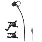 Audio-Technica ATM355VFcH Compact Clip-on Condenser Instrument Microphone with cH Connector