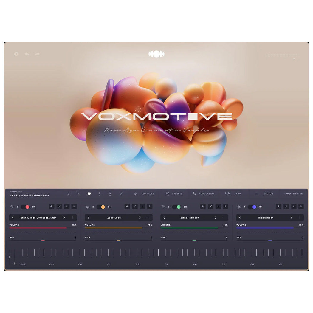 Audiomodern Voxmotive New Age and Cinematic Vocals Virtual Instrument - Electronic Delivery