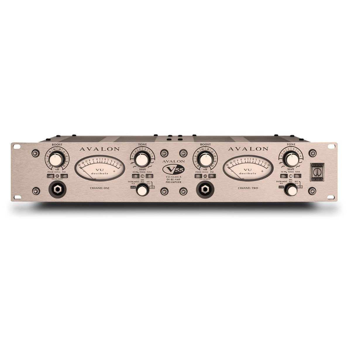 Avalon V55 Dual Mono Microphone Preamplifier/DI/Re-Amp