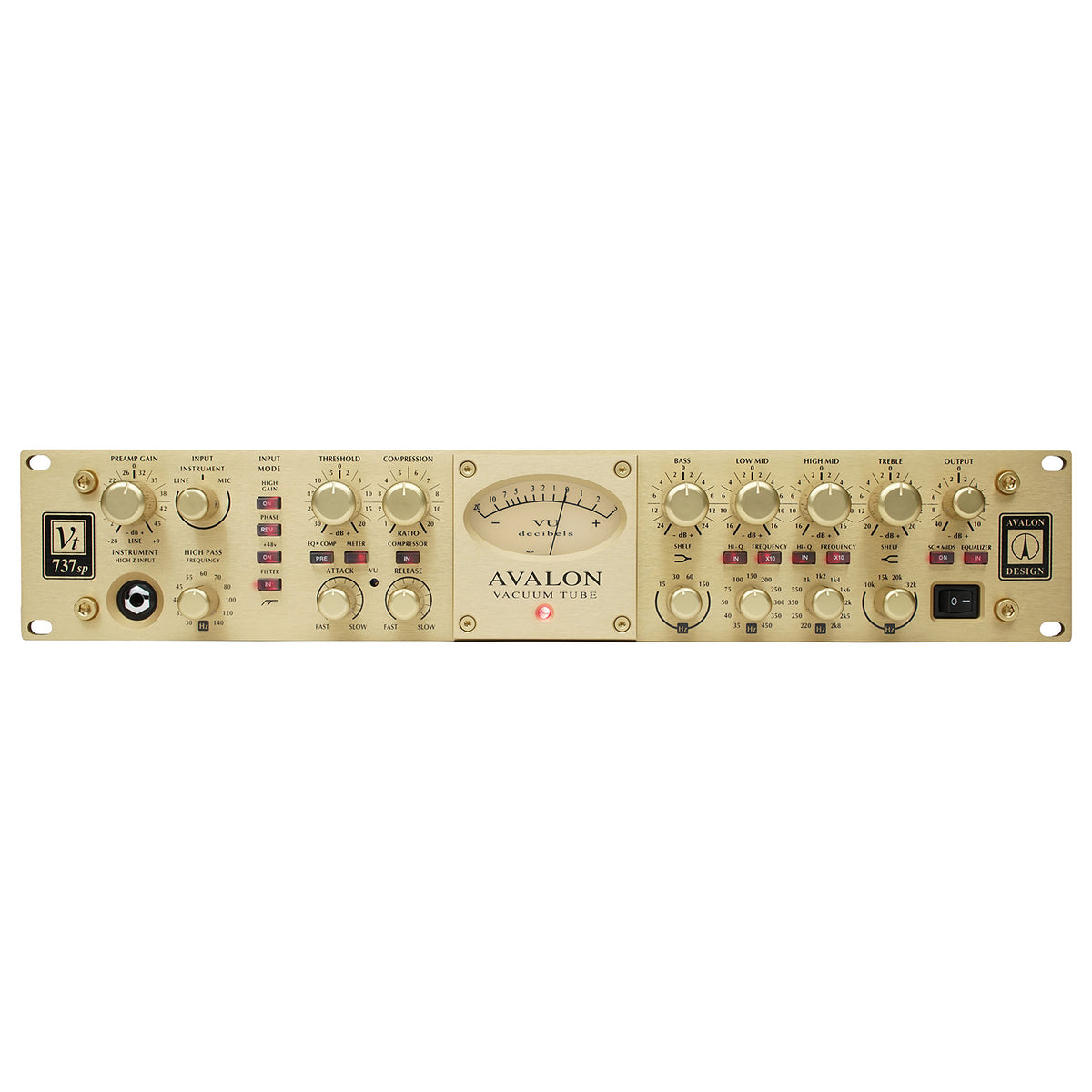 Avalon VT-737SP Tube Channel Strip - Limited Edition Gold