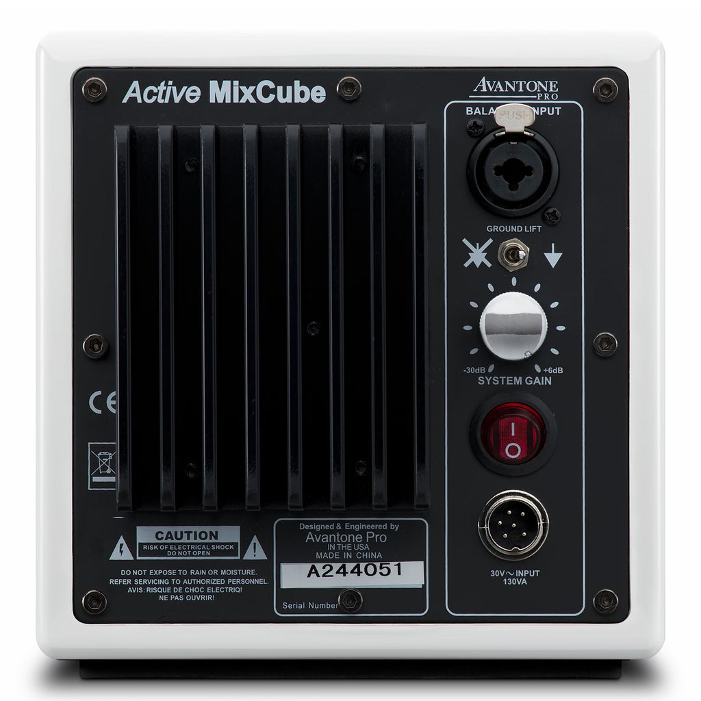 Avantone Active MixCube Mini Reference Monitor - White, Pair