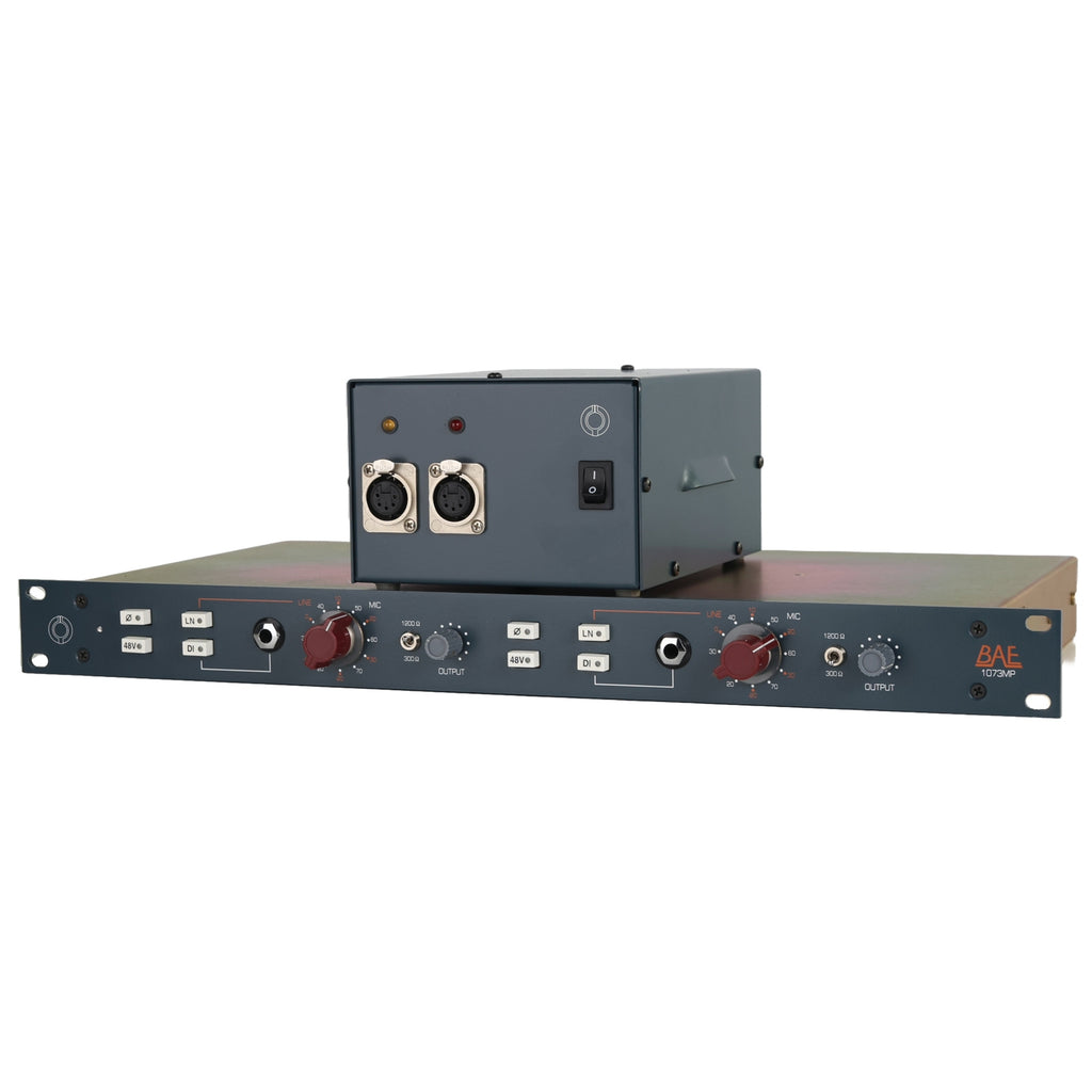 BAE 1073MP Dual-Channel Microphone Preamp with PSU #2516 (Used) 1