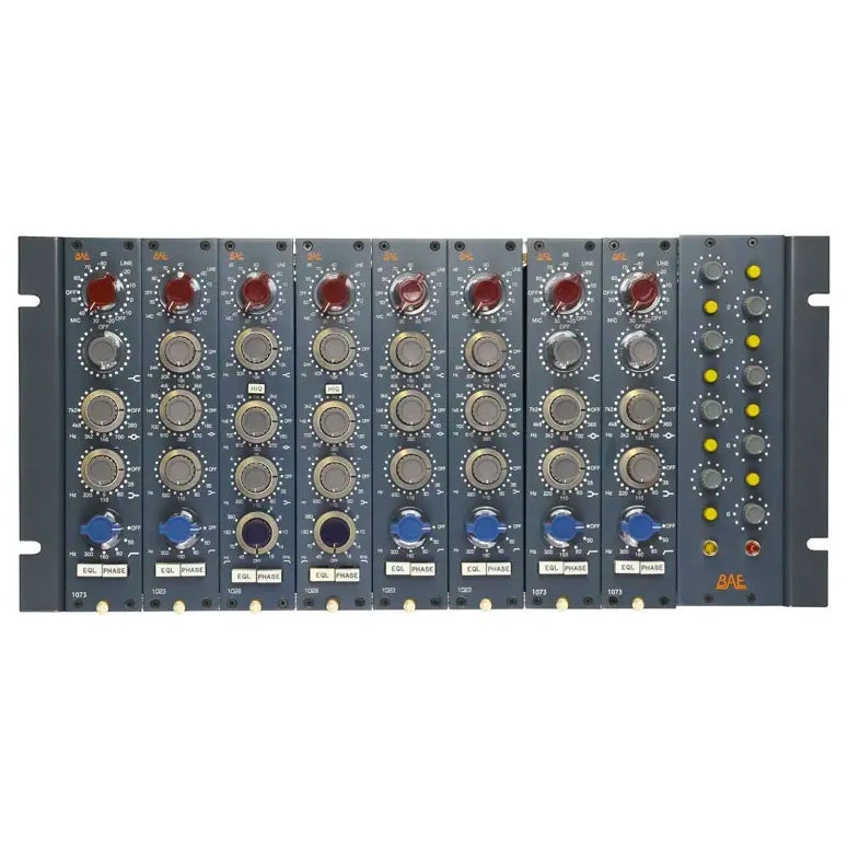 BAE 8CR 8-Channel Self-Powered Module Rack for Neve 10 Series