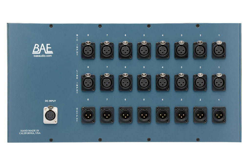BAE 8CR 8-Channel Self-Powered Module Rack for Neve 10 Series