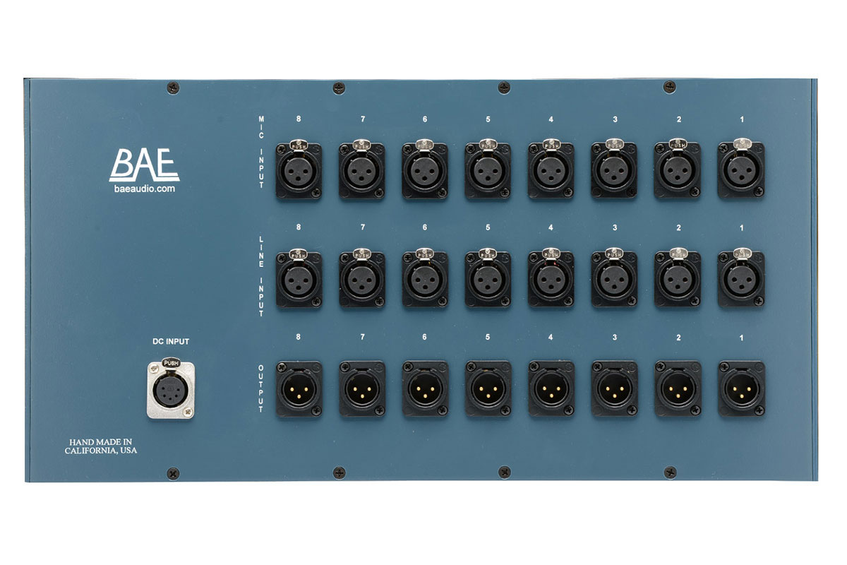 BAE 8CR 8-Channel Self-Powered Module Rack for Neve 10 Series