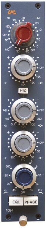 BAE 1084 Mic/Line Preamp/EQ Module