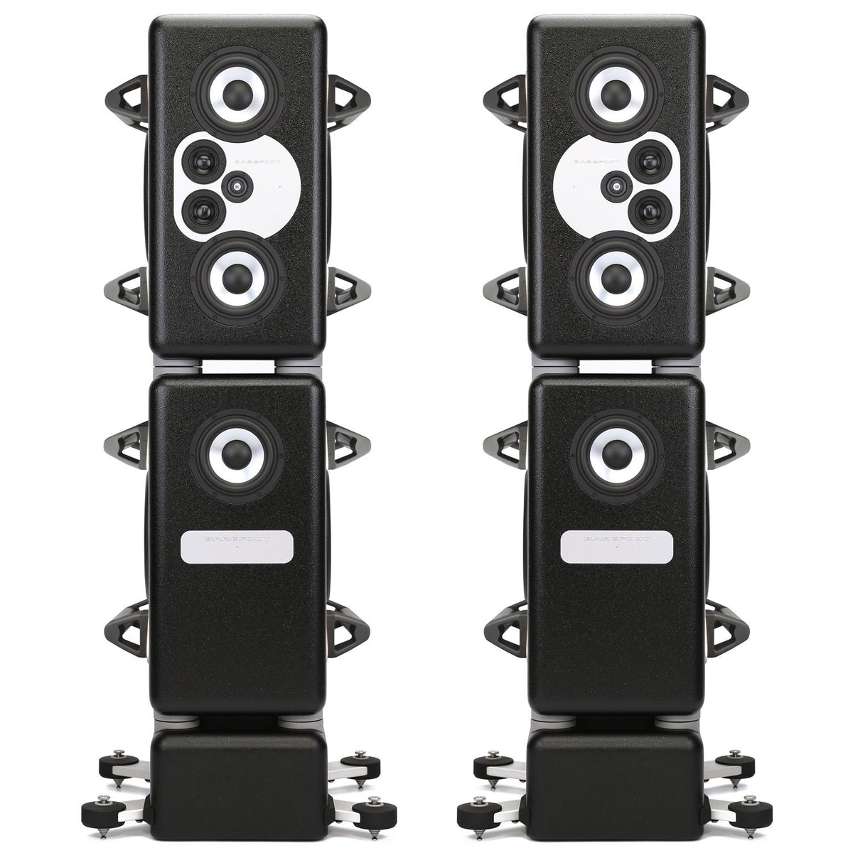 Barefoot Sound MasterStack12 4.5-Way Active Monitor Tower - Pair with Handles