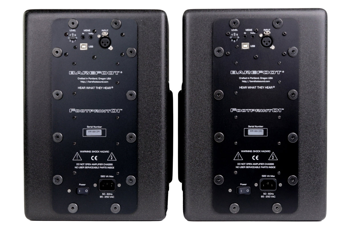 Barefoot Sound Footprint01 Gen 1 3-Way Active Studio Monitor - Pair #FP1001291/92 (Used)
