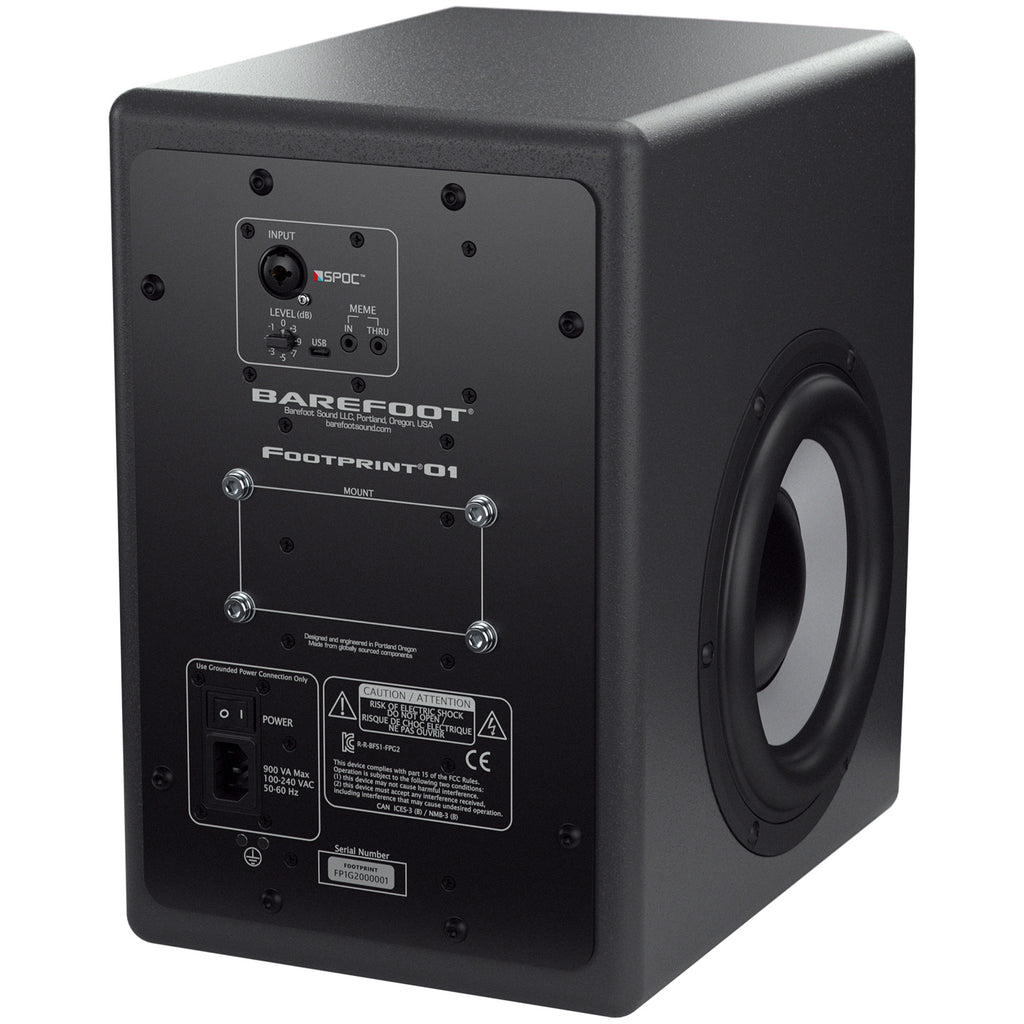 Barefoot Sound Footprint01 Gen2 3-Way Active Studio Monitor - Pair