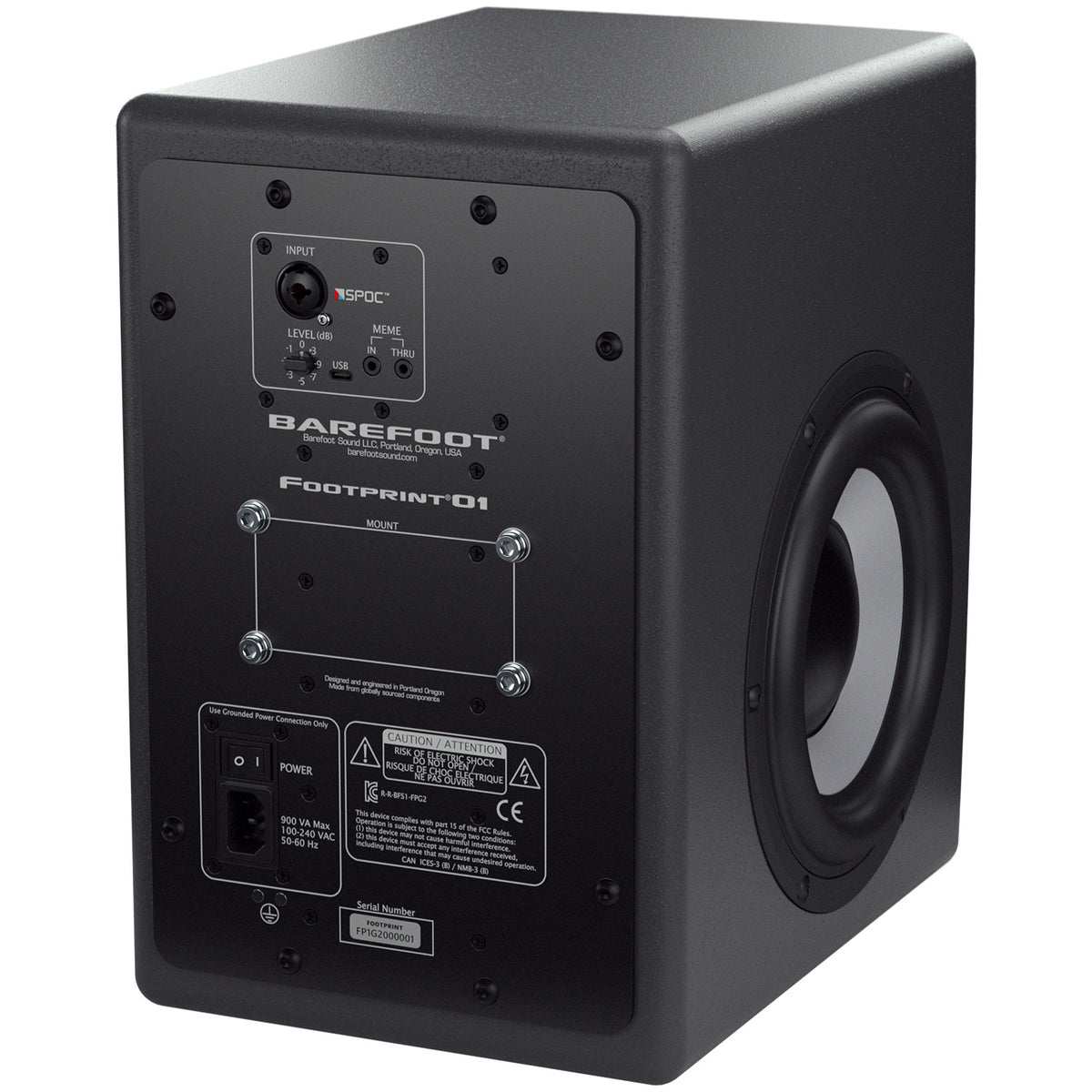 Barefoot Sound Footprint01 Gen2 3-Way Active Studio Monitor - Pair