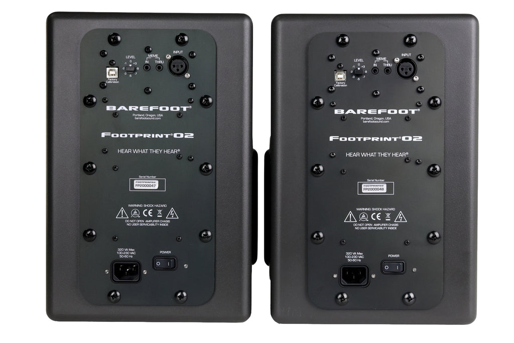 Barefoot Sound Footprint02 Gen1 3-Way Active Studio Monitor - Pair #FP2000047/48 (Used)