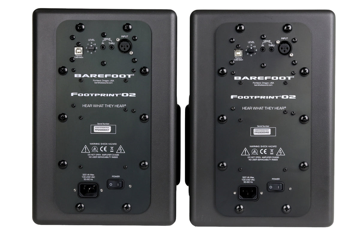 Barefoot Sound Footprint02 Gen1 3-Way Active Studio Monitor - Pair #FP2000047/48 (Used)