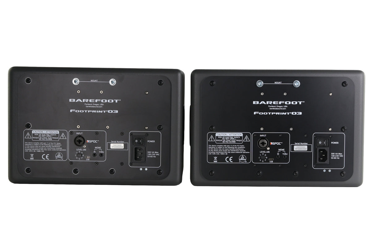 Barefoot Sound Footprint03 3-Way Active Studio Monitor - Pair #FP3000459/60 (Used)