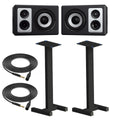 Barefoot Sound Footprint03 Monitor Pair with 44" Sound Anchors Stands and Cables