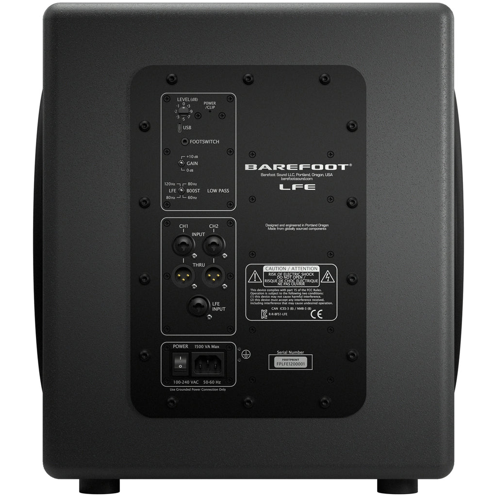 Barefoot Sound LFE12 Dual 12" Subwoofer - Single