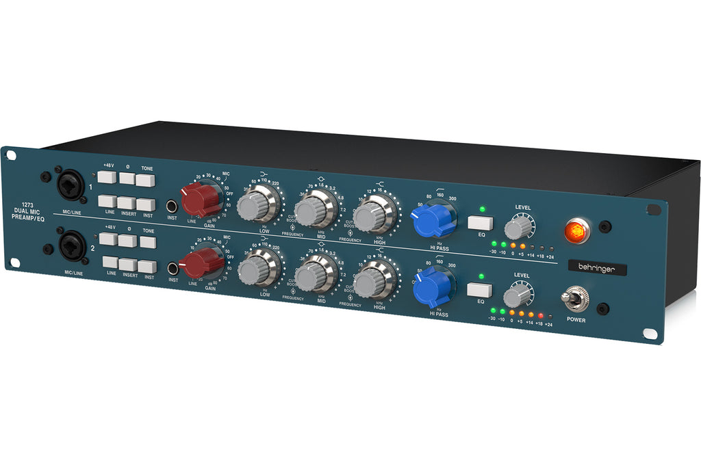 Behringer 1273 2-Channel Microphone Preamplifier and Equalizer