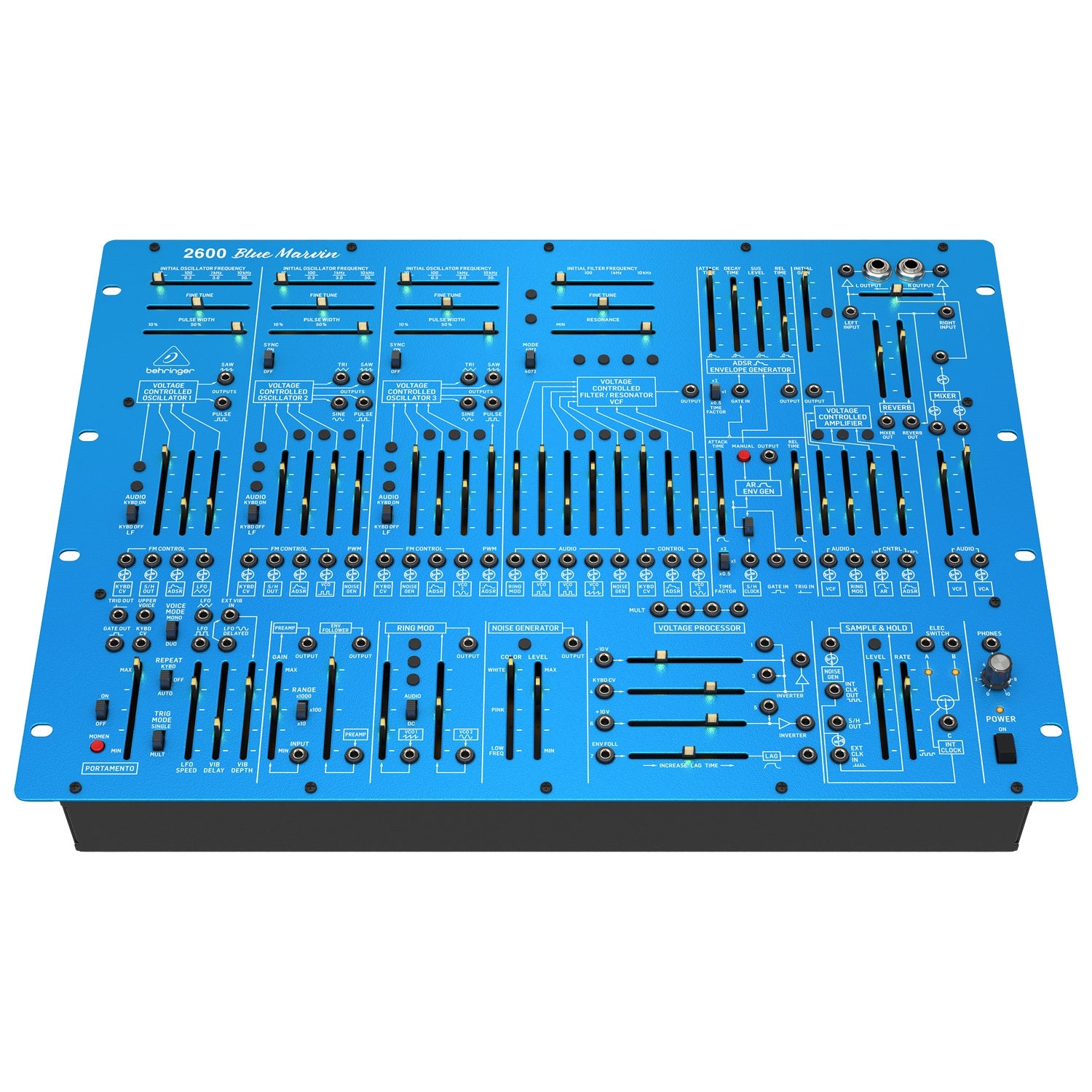 【新品】ベリンガー Behringer 2600 BLUE MARVIN Behringer 2600 Semi-Modular Analog Synthesizer - Blue Marvin