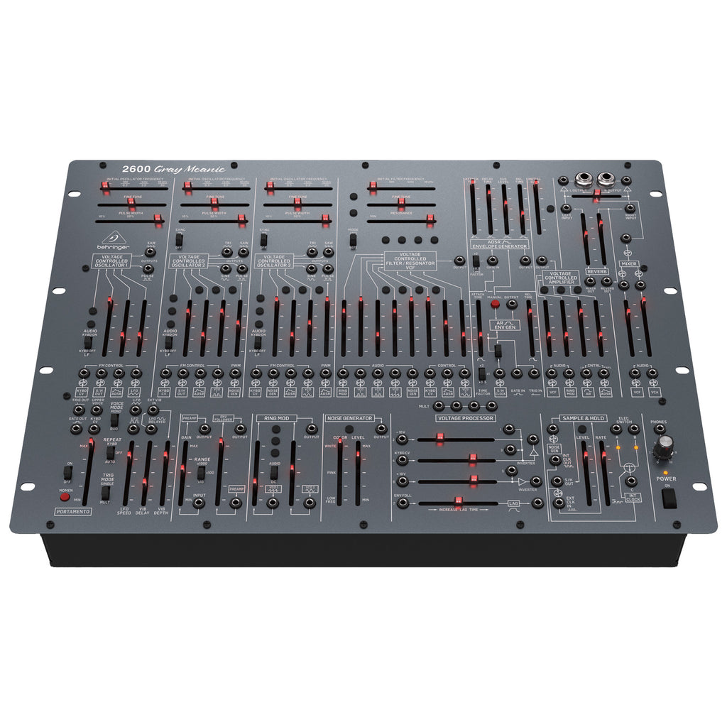 Behringer 2600 Semi-Modular Analog Synthesizer - Gray Meanie