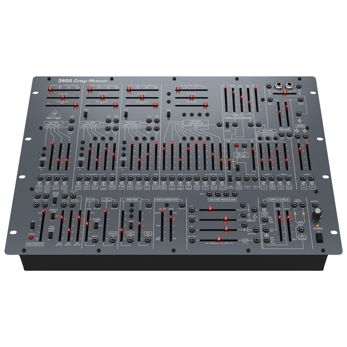 Behringer 2600 Semi-Modular Analog Synthesizer - Gray Meanie