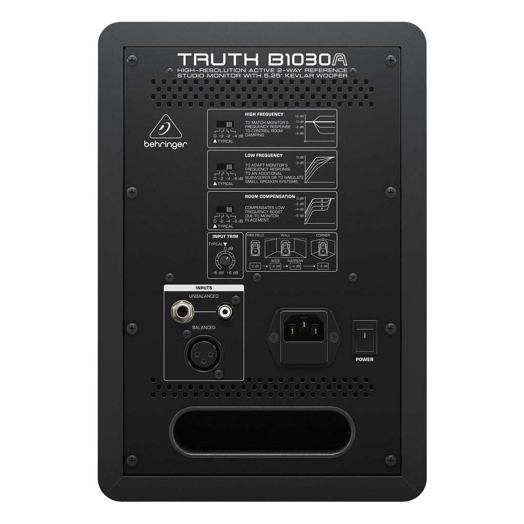 Behringer TRUTH B1030A Active 2-Way Reference Studio Monitor - Single