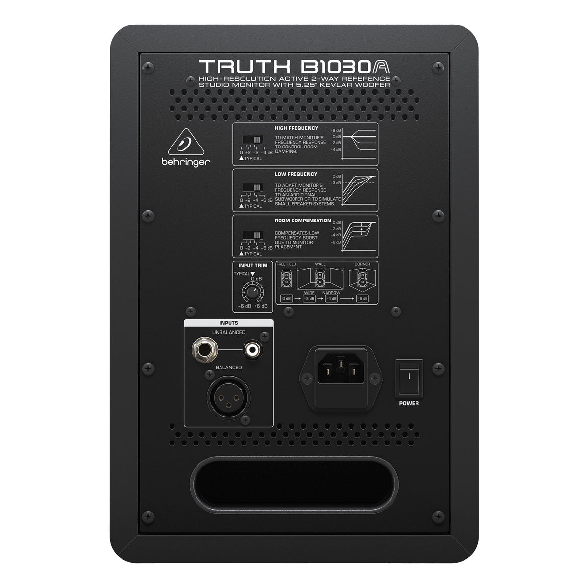 Behringer TRUTH B1030A Active 2-Way Reference Studio Monitor - Single