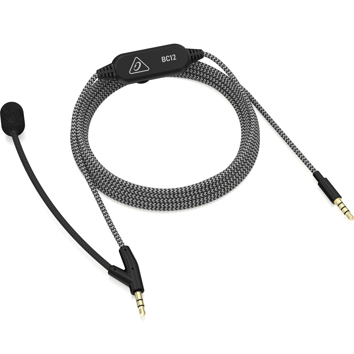 Behringer BC12 Premium Headphone Cable with Boom Microphone and In-Line Control