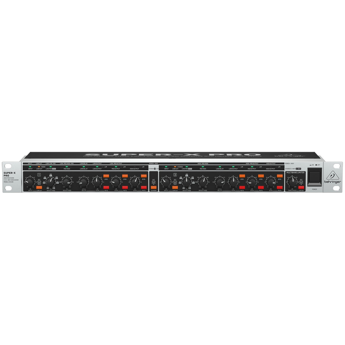 Behringer CX3400 V2 Stereo 2-Way/3-Way/Mono 4-Way Crossover with Limiters