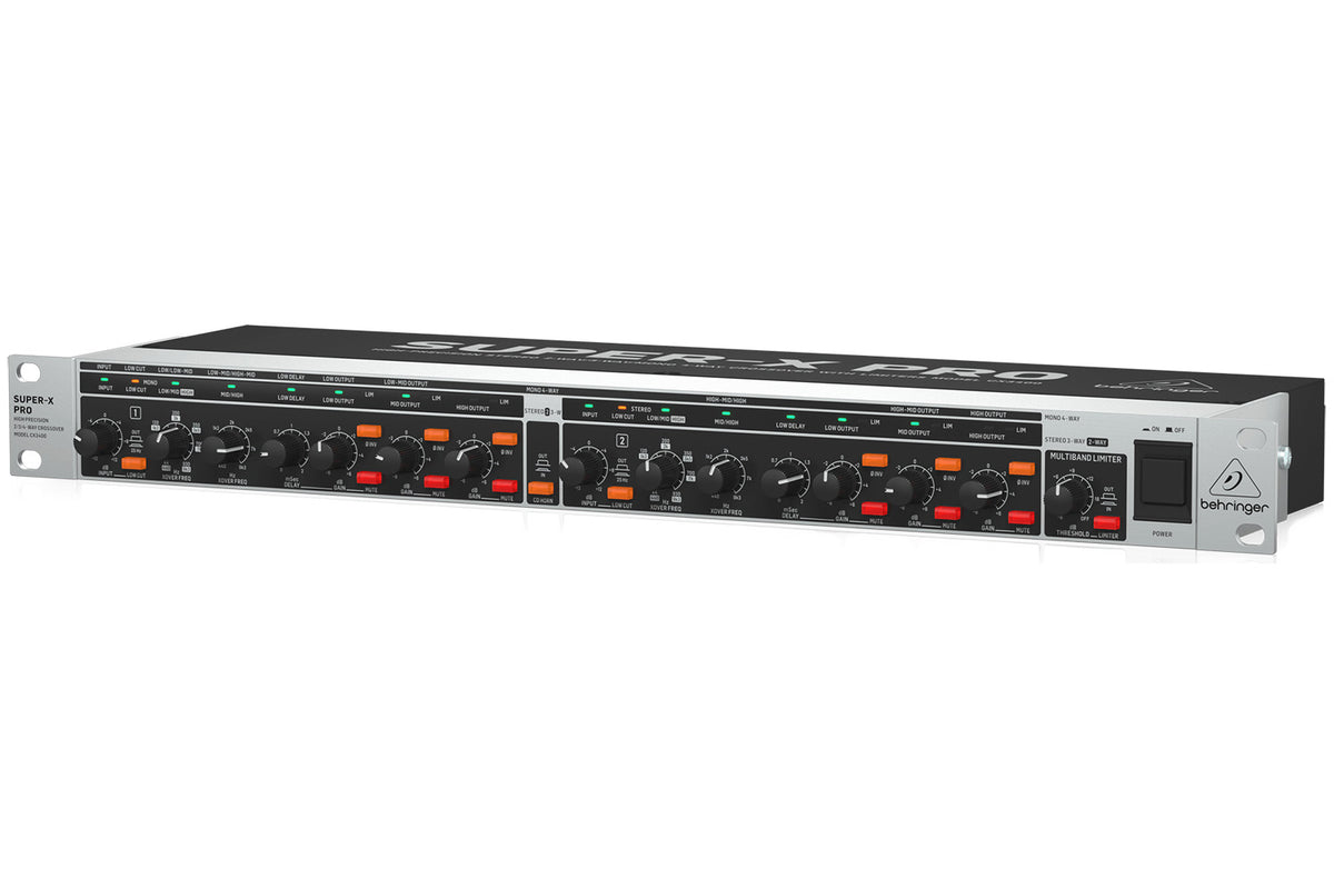 Behringer CX3400 V2 Stereo 2-Way/3-Way/Mono 4-Way Crossover with Limiters