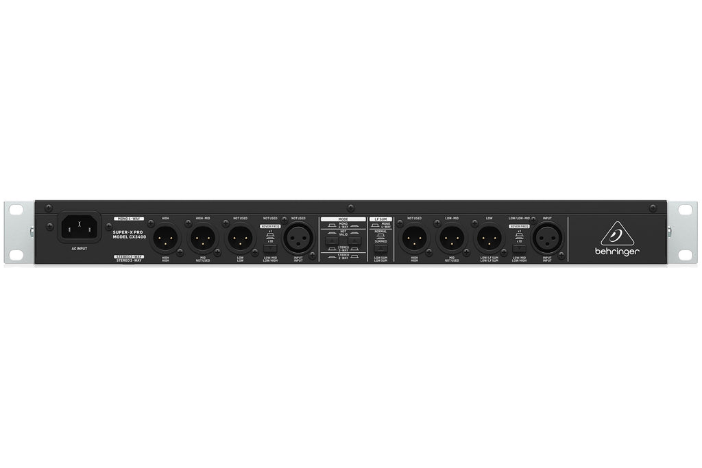 Behringer CX3400 V2 Stereo 2-Way/3-Way/Mono 4-Way Crossover with Limiters