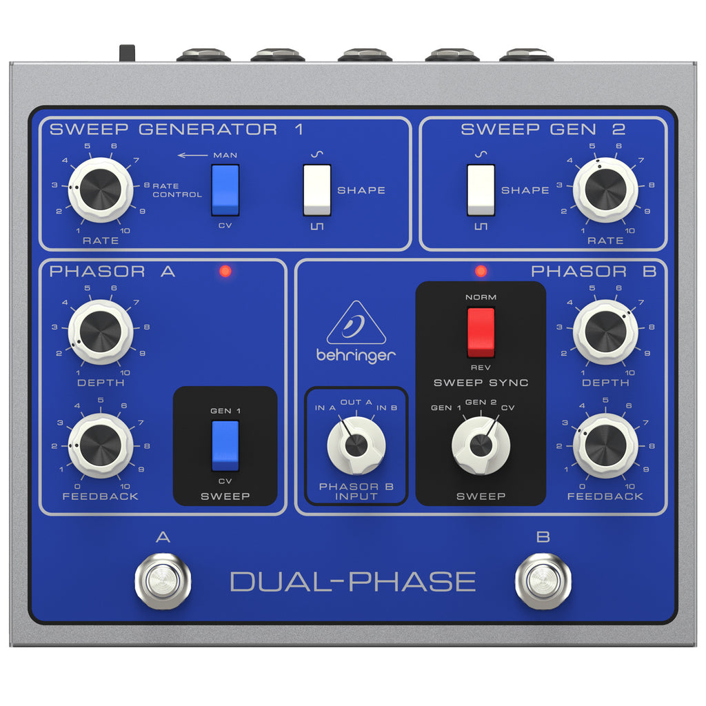 Behringer DUAL-PHASE Dual Phase Shifter Pedal