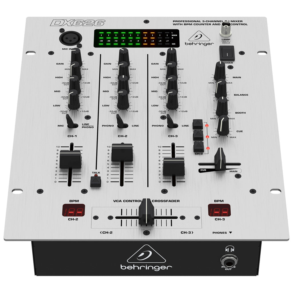Behringer DX626 Professional 3-Channel DJ Mixer