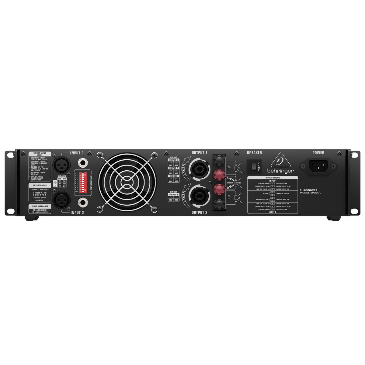 Behringer EP2000 2000W Stereo Power Amplifier