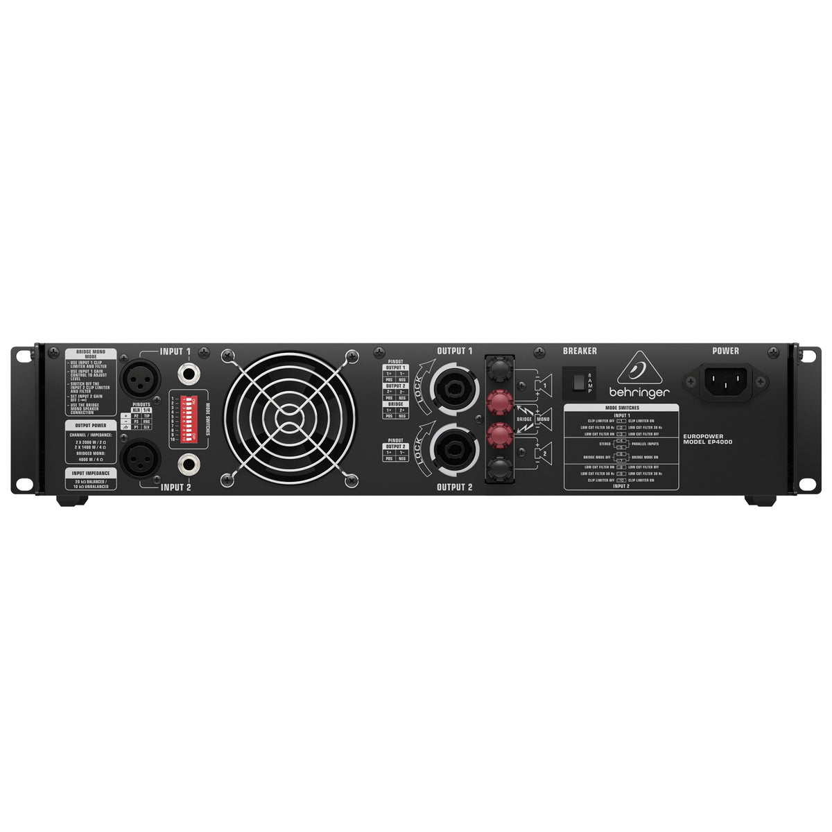 Behringer EP4000 4000W Stereo Power Amplifier