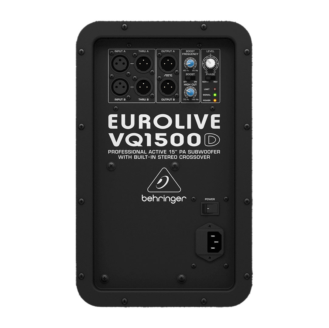 Behringer EUROLIVE VQ1500D Active 500 Watt 15" PA Subwoofer