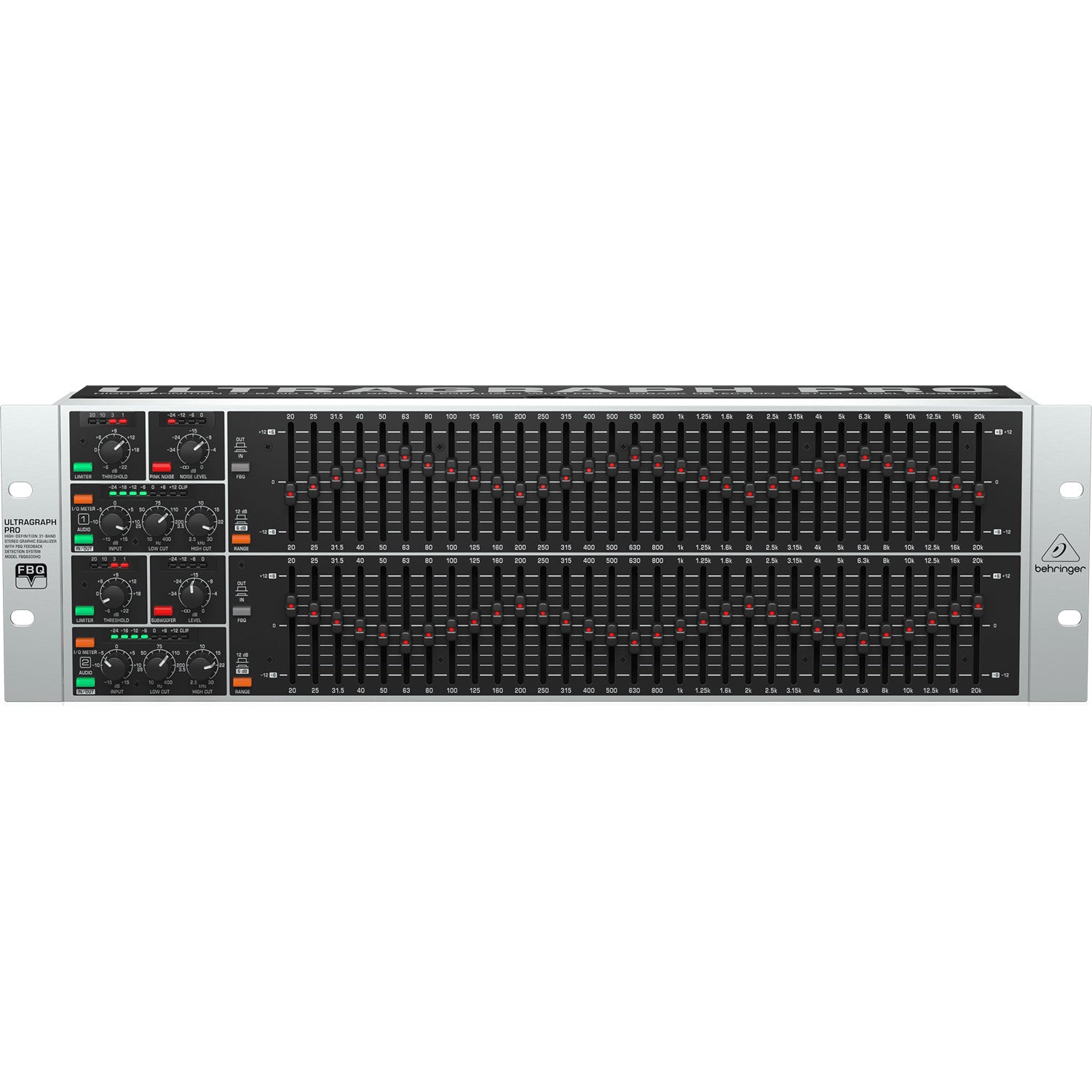 グラフィックイコライザー FBQ6200HD Behringer ULTRAGRAPH PRO FBQ6200HD 31-Band Stereo Graphic