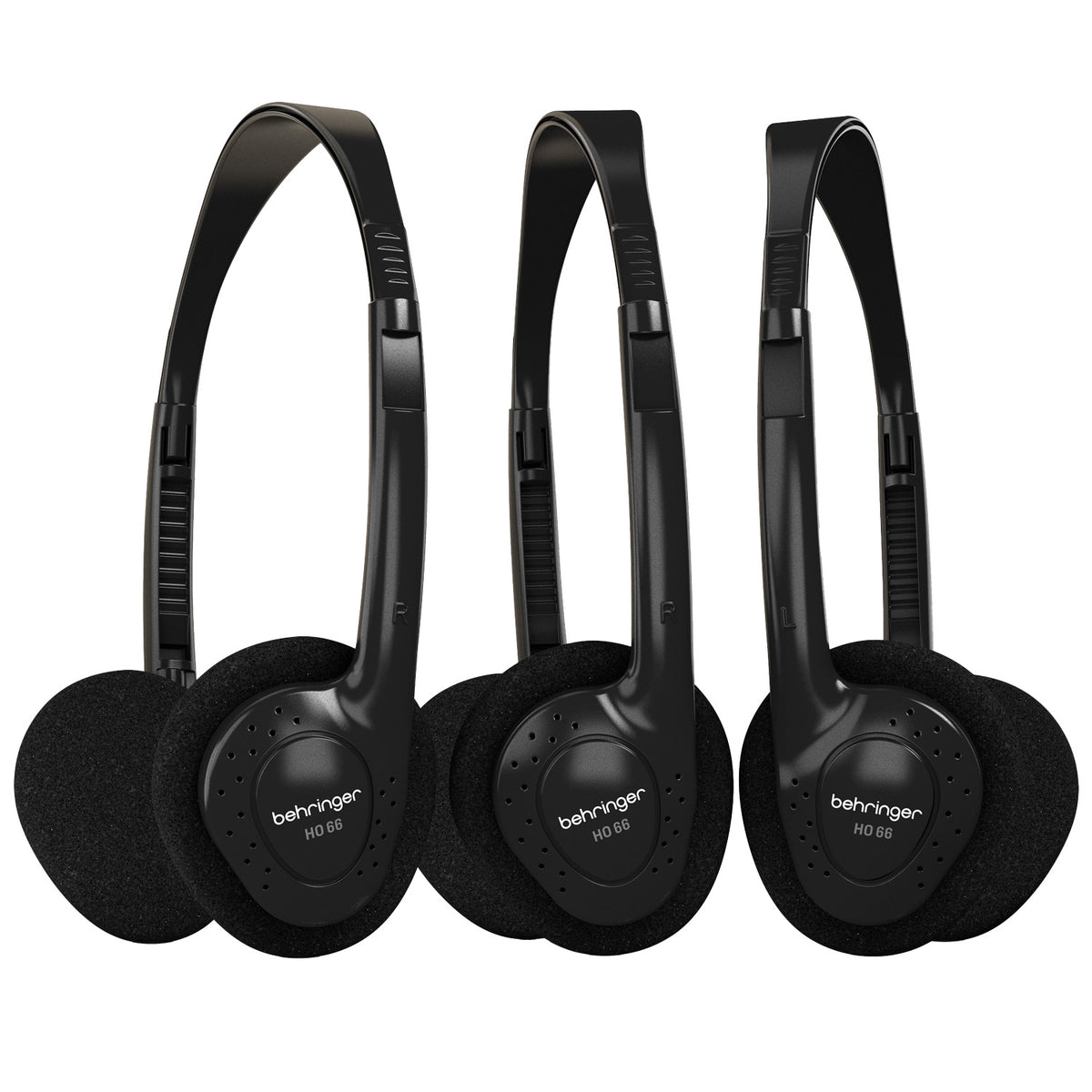 Behringer HO 66 Stereo Headphones - 3-Multipack