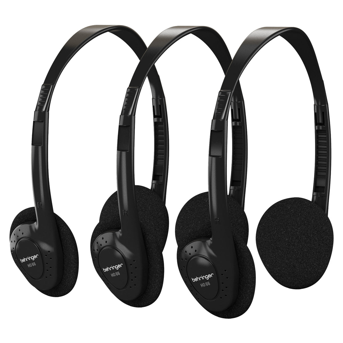 Behringer HO 66 Stereo Headphones - 3-Multipack