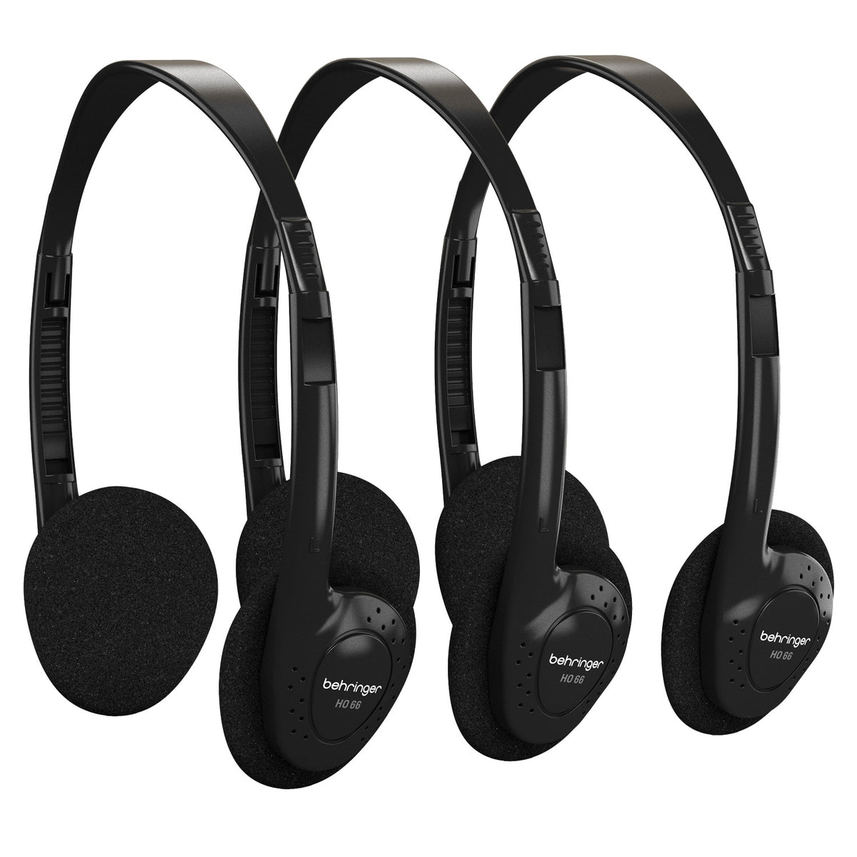 Behringer HO 66 Stereo Headphones - 3-Multipack