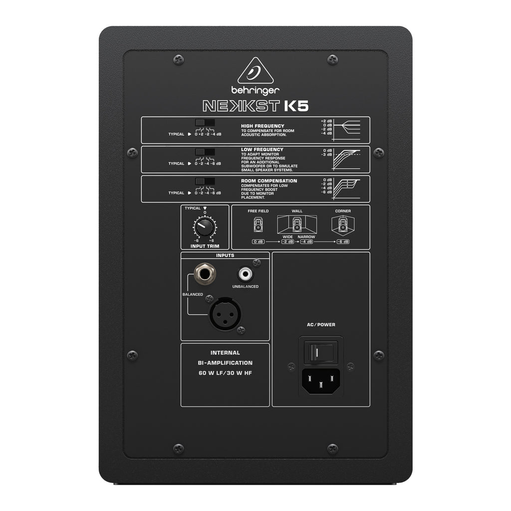 Behringer NEKKST K5 Audiophile Bi-Amped 5" Studio Monitor - Single
