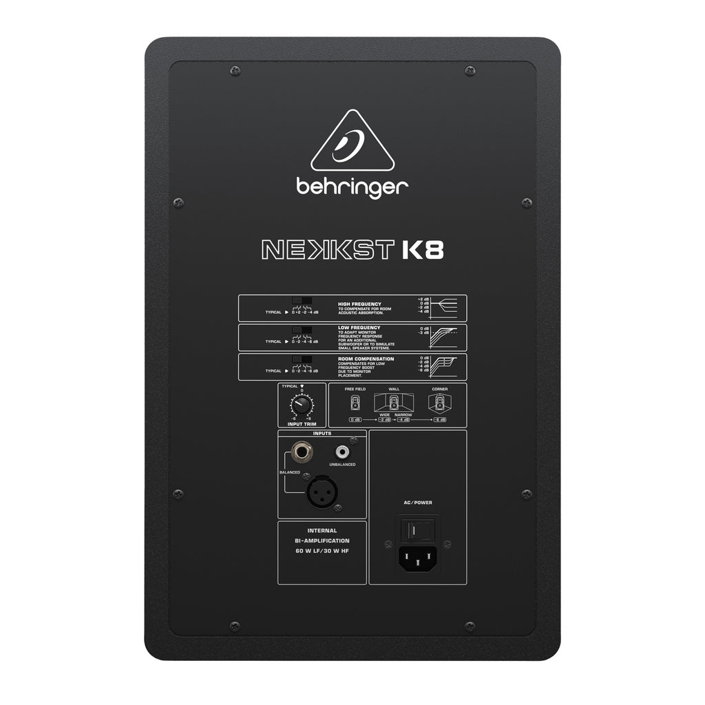 Behringer NEKKST K8 Audiophile Bi-Amped 8" Studio Monitor - Single