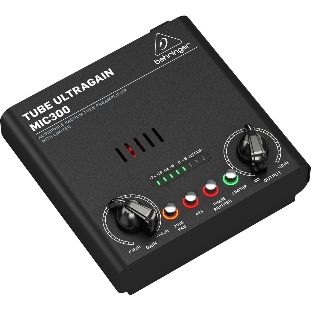 Behringer TUBE ULTRAGAIN MIC300 Tube Preamp with Limiter