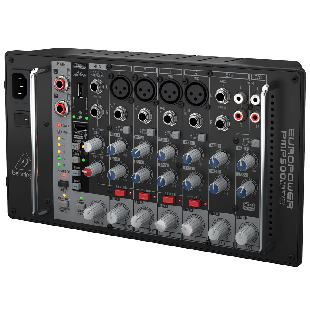 Behringer PMP500MP3 8-Channel Powered Mixer