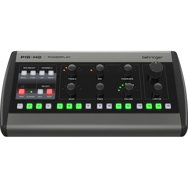 Behringer POWERPLAY 16 P16-I P16-M セット Behringer POWERPLAY P16-HQ 16-Channel Digital Personal Monitoring
