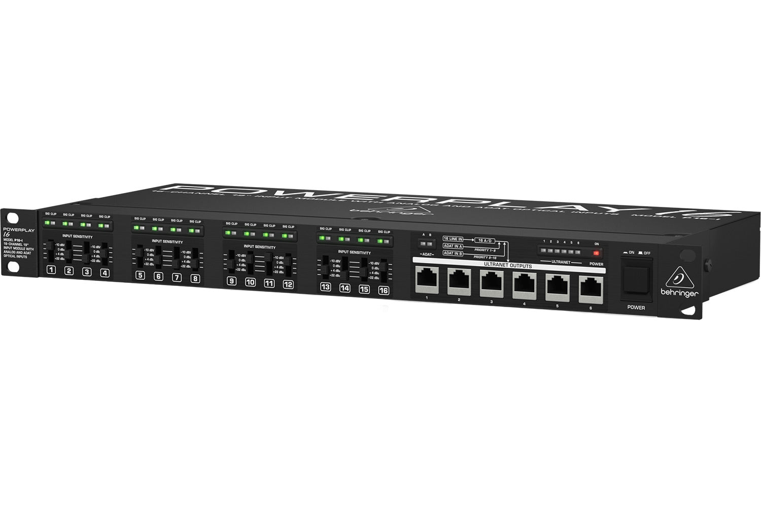 ベリ Powerplay P16-I + Powerplay P16-M x 3 Behringer POWERPLAY P16-I 16-Channel Audio Input Module – Vintage King