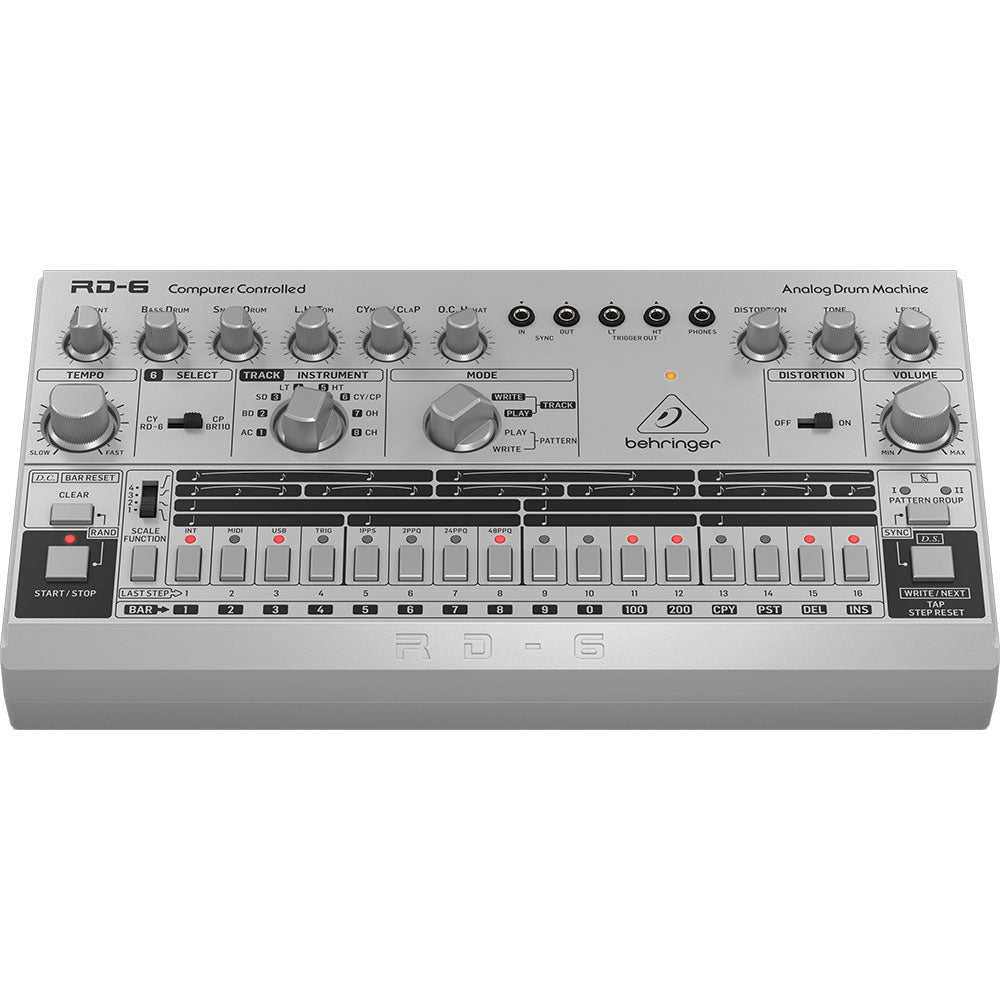 Behringer RD-6 Analog Drum Machine - Silver (Demo Deal)