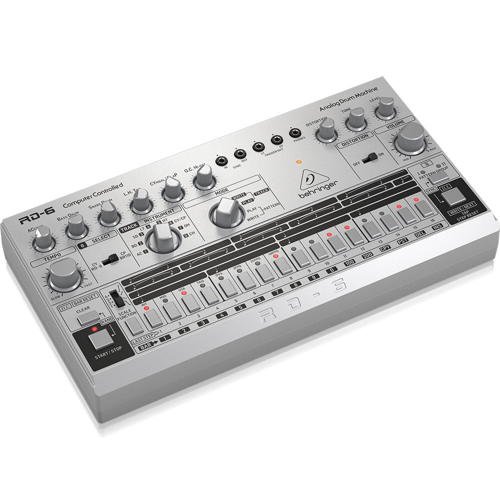 Behringer RD-6 Analog Drum Machine - Silver (Demo Deal)